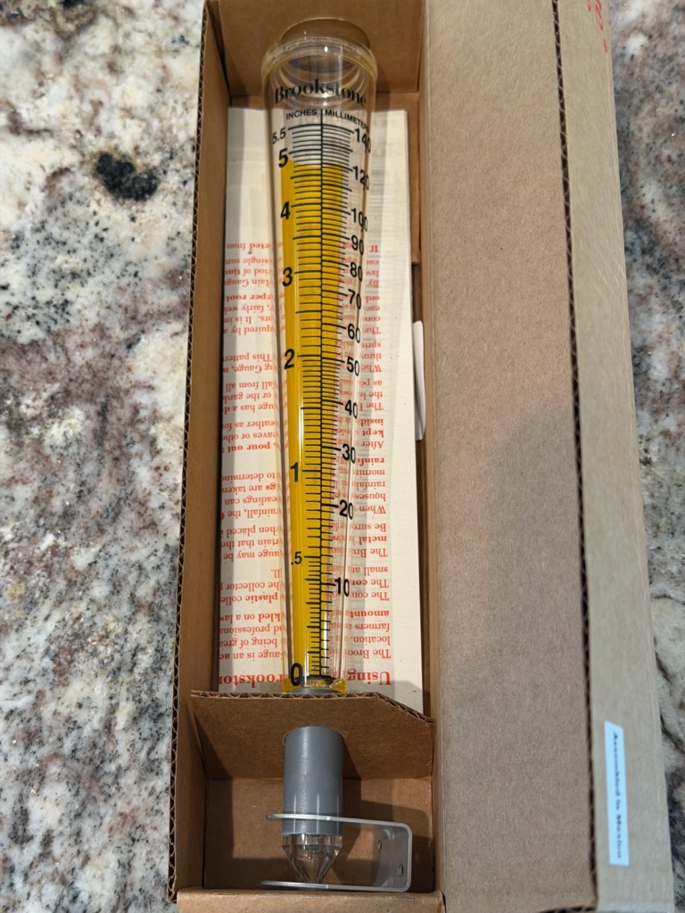 Brookstone Rain Gauge New in Box